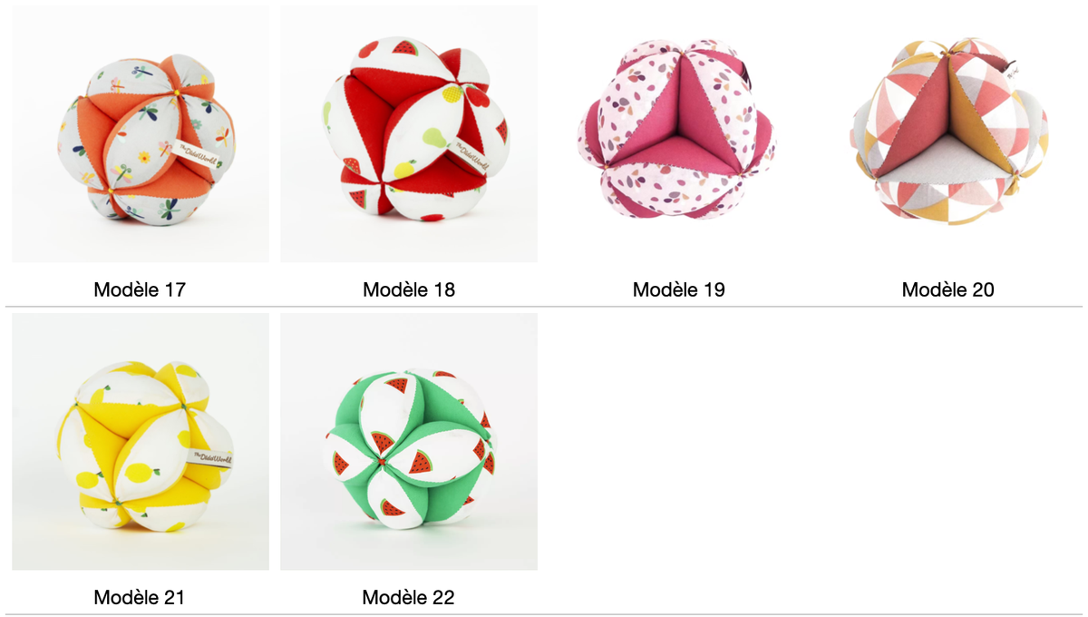 Vielfältige Sinnesball-Modelle mit integriertem Glöckchen