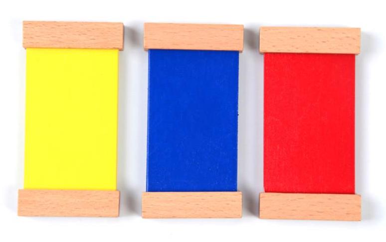 Farben lernen im Kindergarten mit dem 1. Montessori Farbkasten