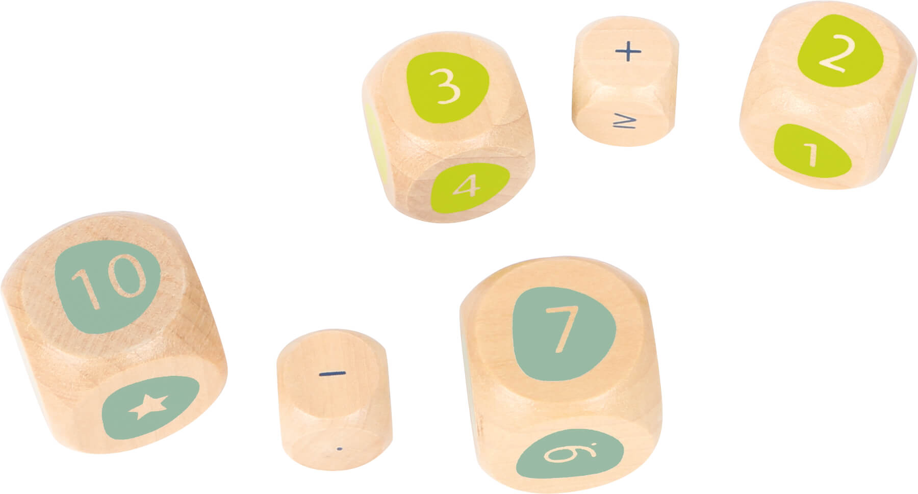 Rechnen und Mathematik lernen mit Montessori Holzwürfeln