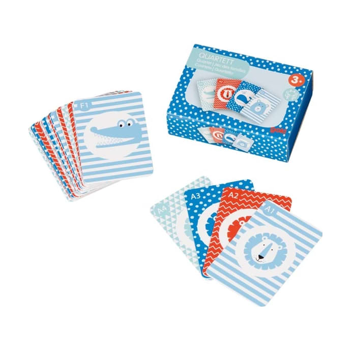 Quartett-Spiel für Kinder – Tierquartett im Taschenformat