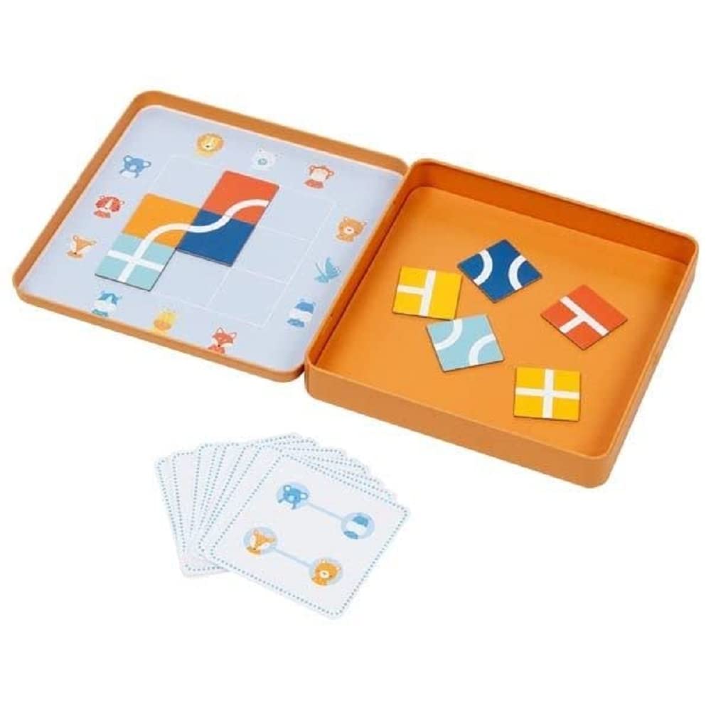 Finde-den-Weg-Spiel – magnetisches Wegepuzzle in der Metalldose
