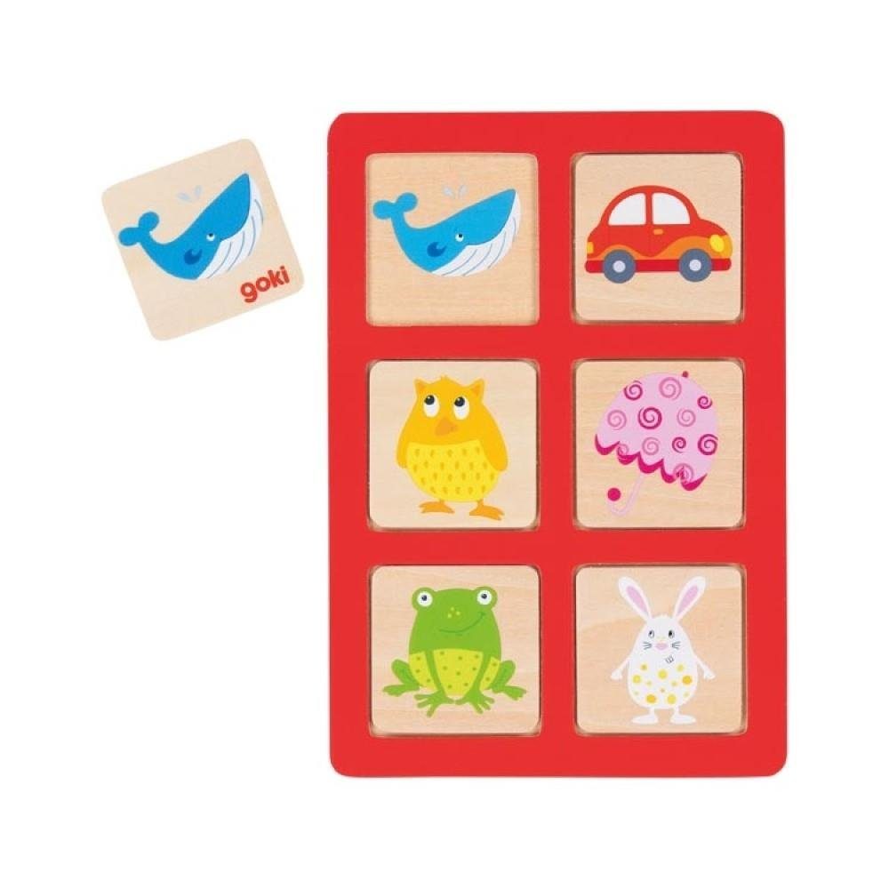 Bilderlotto und Memo aus Holz – Montessori-Spiel mit 28 Teilen - Ansicht 3