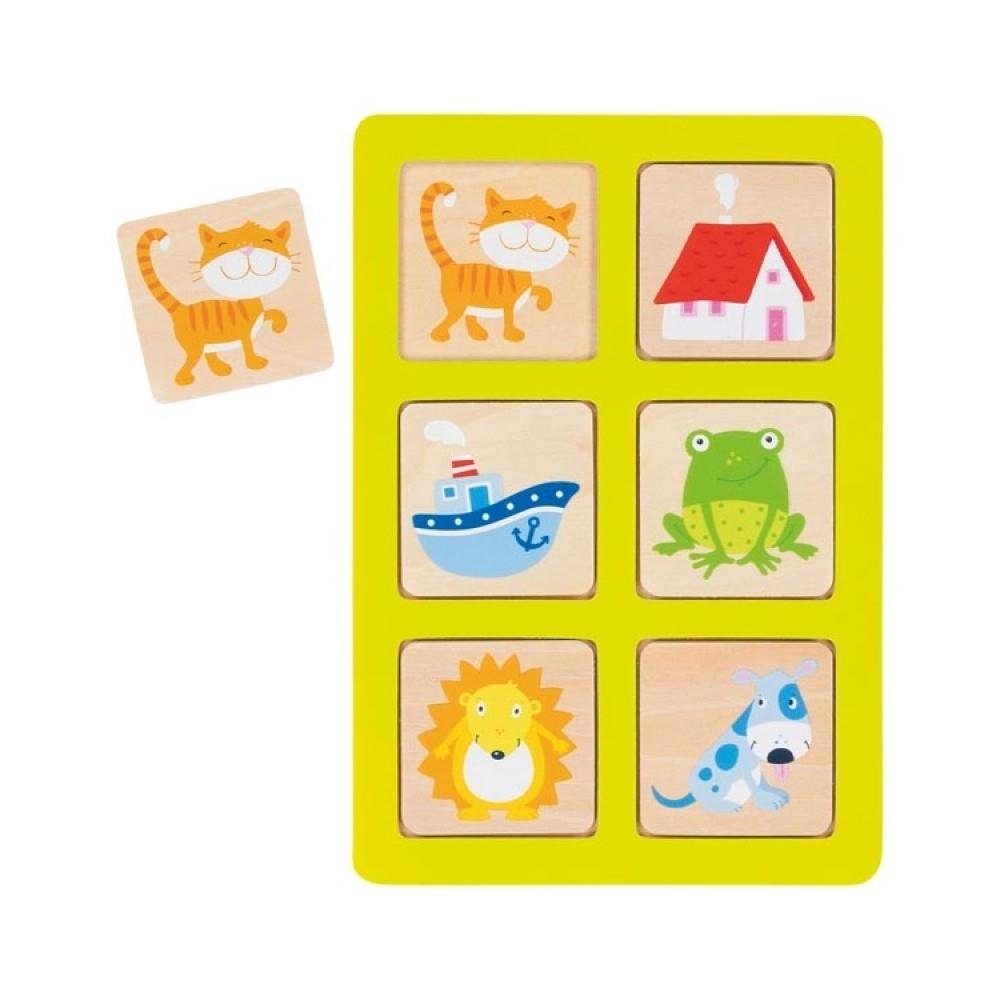 Bilderlotto und Memo aus Holz – Montessori-Spiel mit 28 Teilen - Ansicht 4