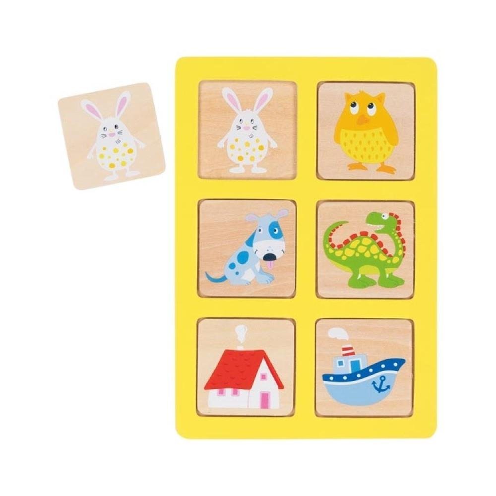 Bilderlotto und Memo aus Holz – Montessori-Spiel mit 28 Teilen - Ansicht 6
