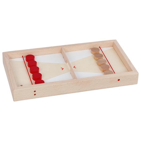 Tischcurling aus Holz mit Schleuderduell – 2-in-1-Wendebrett, 10 Pucks
